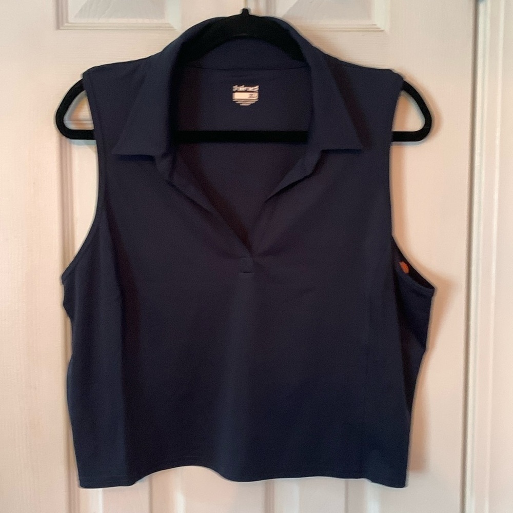 NWT Hind Blue Athletic Tank Top Size XL #634